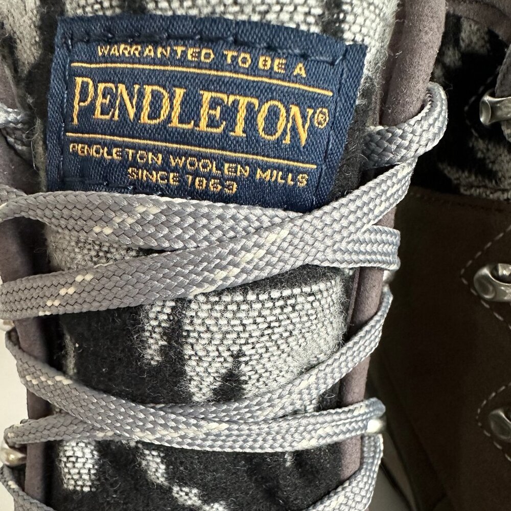 Pendleton Torngat khaki leather insulated hiking trail boots NWT Sz8 - Picture 3 of 10